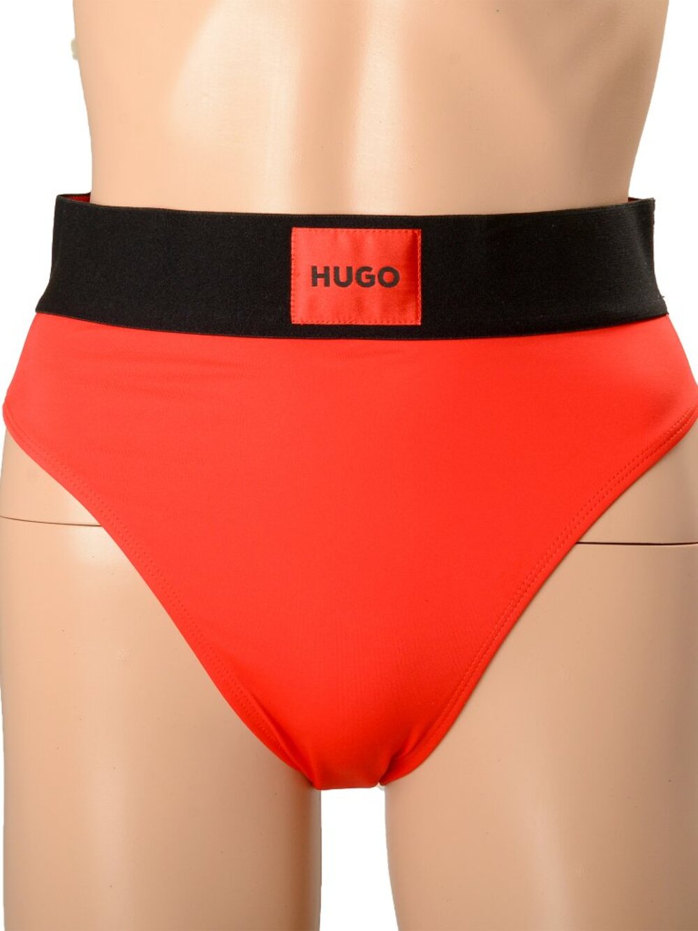 Hugo Boss Women's "High Waist Red Label" Red Swim Bikini Bottom US M IT 42